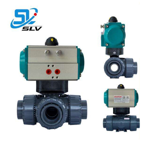 3/8 "1/2" 3/4 "1" 1 1/4 "1 1/2" 2 "khí nén PVC cpvc uPVC pvdf PP pph Công Đoàn ba cách bóng van - Product Image 4