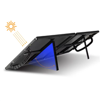 Paneles Solares Flexibles LANX de 300W, 180W, 90W, 10W y 30W, 24% de Eficiencia, Totalmente Negros, Sistema de Energía Solar, Plegables y Portátiles con Asa