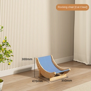 Vente en gros OEM/ODM : Lit hamac surélevé pour <span class=keywords><strong>chat</strong></span> en bois moderne, en forme de fusée, pour grands chats - Product Image 4