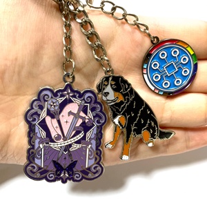 Llaveros de Metal Personalizados Populares al por Mayor, Adornos Colgantes, Llaveros de Esmalte Blando y Duro, Regalos - Product Image 5