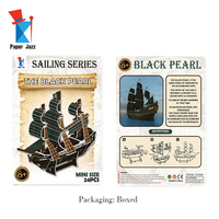 Jouets 3D Puzzle Navires Modèle le Black Pearl Boat Stéréoscopique Navire 3D Puzzle Navires Jouets pour Enfants