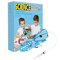 Shiny Brother Kit de bras robotique 3D écologique, jouets éducatifs STEM hydrauliques, ensembles d'assemblage en forme de dessin animé, parent-enfant