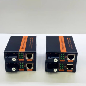 High Performance 100Mbps 1000Mbps Single-mode Single-fiber Transceiver Fiber Optic Converter SC <b>Ethernet</b> Optical Converter Pair - Product Image 2