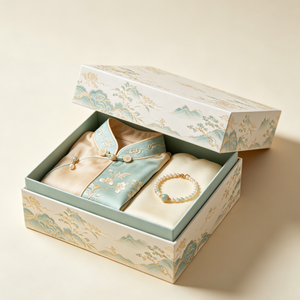 <strong>Vintage</strong> Geometric and Floral Patterned Rigid Paper <strong>Boxes</strong> Premium Printed Cardboard Packaging for Shoes <strong>Clothes</strong> and Organizing - Product Image 5