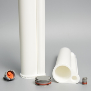75ml 10:1 PBT bianco doppia cartuccia AB monouso tubo vuoto cartuccia in plastica bicomponente per tappo dentale preassemblato - Product Image 2