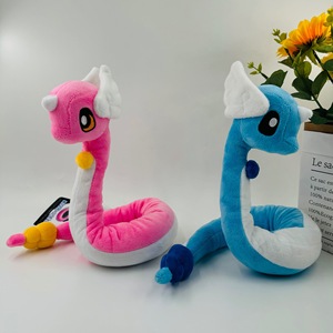 Vente en gros de peluches <span class=keywords><strong>Dratini</strong></span> en 2 couleurs, jouet en peluche flexible, dragon Pokémon, poupée en peluche, décoration de canapé, petit cadeau pour enfants, cadeau de vacances - Product Image 1