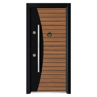 Porte d'entrée de villa/hôtel moderne, sécurisée, anti-effraction, insonorisée, extérieure en acier SUNZION