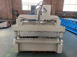 フィリピンマレーシアルーフショップロール成形機ダブルレイヤーIbr段ボール屋根パネル製造機 - Product Image 4