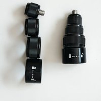 Piezas para Selfie Stick, Bloqueo Telescópico, Tornillo de 1/4 de Pulgada, Perilla de Bloqueo, Aleación de Aluminio, Universal, Compatible