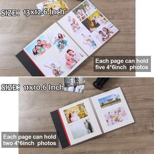 Scrapbook <span class=keywords><strong>Album</strong></span> <span class=keywords><strong>Photo</strong></span> personnalisé avec Film de protection, scrapbooking auto-adhésif en lin, livre mémoire Vintage <span class=keywords><strong>à</strong></span> <span class=keywords><strong>Pages</strong></span> vierges - Product Image 2