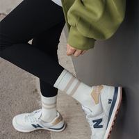 2024 chaussettes femmes hiver nouveau deux barres rayé femmes coton mi-mollet chaussettes enveloppées individuellement chaussettes femmes
