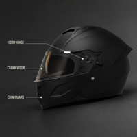 Casque de moto exclusif transfrontalier pour hommes et femmes, ouvert, adapté à toutes les saisons, en ABS