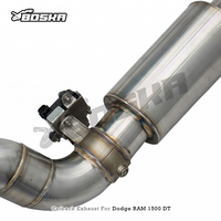 Tuyaux d'échappement à haut débit BOSKA Valvetronic pour Dodge RAM 1500 DT V8 5.7L 2015-2023, silencieux arrière en acier inoxydable 304, 1,5 mm