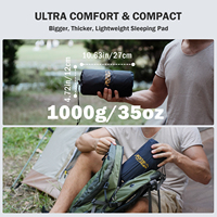 Matelas de camping gonflable isolé personnalisé à haute valeur R, imperméable, toutes saisons, pour randonnée et activités de plein air (OEM/ODM)
