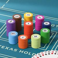 Jetons de poker en plastique PS écologiques personnalisés en usine avec couleurs et logo personnalisables