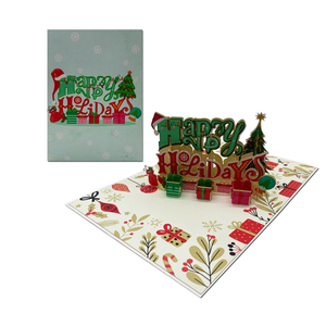 Christmas Valentine's Day <b>Gifts</b> Offset Printing Happy Holiday 3D Pop Card Handmade Paper Crafts Vietnam Custom Fairy Letters - Product Image 2