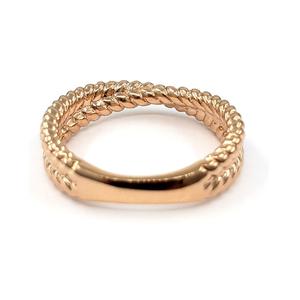 Gran oferta de Hong Kong, buena calidad, envío rápido, 18K, oro rosa sólido, Real Diamante, corte brillante, anillos de boda para mujer - Product Image 3