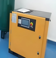 Compresseur d'air à vis rotatif lubrifié, refroidi par air, portable, à économie d'énergie 22 kW, ensemble complet pour l'alimentation en air industrielle