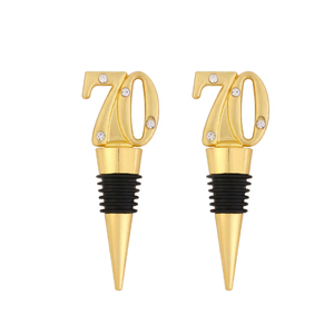 Recuerdos <span class=keywords><strong>para</strong></span> Invitados de Cumpleaños Número 40, 50, 60, 70 y 80, Tapón de Botella de Vino <span class=keywords><strong>para</strong></span> Celebrar 40 Años, Regalo de Boda, Decoración <span class=keywords><strong>para</strong></span> Fiestas - Product Image 5