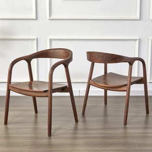 Sedia Moderna in Legno Massello, Sedia da Ufficio e Relax, Materiale PU Colorato Opzionale, <span class=keywords><strong>Sedie</strong></span> per Sala da Pranzo, <span class=keywords><strong>Cucina</strong></span>, Soggiorno e Camera da Letto - Product Image 4