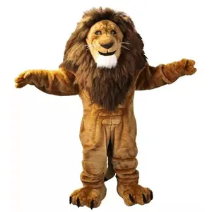 Hola oyuncaklar gerçekçi aslan maskot kostüm/spor maskot