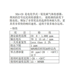 Sensor de Monóxido de Carbono Nemoto Ne-Co-Bl, Detector de Gas Industrial Infrarrojo 4Ne-Co, Hecho en Japón, Cumple con RoHS - Product Image 4
