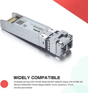 Módulo SFP de 10 Gb, Multimodo, 850 nm, Transceptor 10GBase-SR, SFP-10G-SR, Meraki MA-SFP-10GB-SR, UniFi UF-MM-10G, Mikrotik, Fortinet, Fabricado por S - Product Image 2