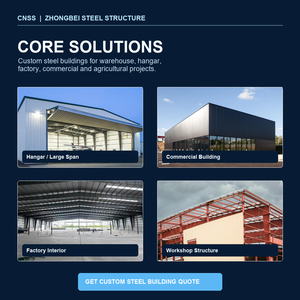 Nave <span class=keywords><strong>Industrial</strong></span> Prefabricada de Acero de Alta Calidad, Resistente al Fuego y de Estructura Robusta - Product Image 6