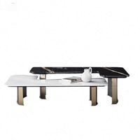 Meubles de luxe modernes de haute qualité en gros, table basse en marbre naturel pour hôtel, salon