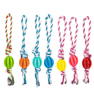 Bola <span class=keywords><strong>de</strong></span> comida con fugas resistente al tratamiento Dental, juguetes <span class=keywords><strong>de</strong></span> bola <span class=keywords><strong>de</strong></span> nudo <span class=keywords><strong>de</strong></span> perro para Limpieza <span class=keywords><strong>de</strong></span> dientes <span class=keywords><strong>de</strong></span> goma suave - Product Image 4