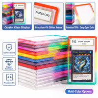 Protection antichoc en TPU à paillettes dégradées pour cartes gradées PSA – Étui de collection anti-chute – 16 couleurs