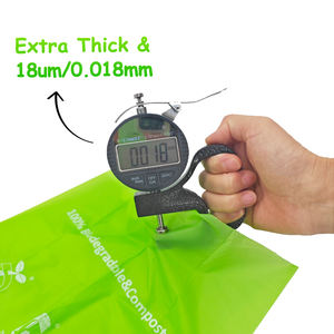 पर्यावरण के अनुकूल थोक पर्यावरण के अनुकूल कुत्ते पूप बैग 100% कंपोस्ट कॉर्नस्टार्च नो-लीक बायोडिग्रेडेबल पूप बैग - Product Image 3