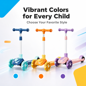 Patinete Infantil de Marca Privada OEM ODM, Patinete Plegable de 3 Ruedas para Niños, Color Personalizado, Ruedas LED para Exportación al Por Mayor - Product Image 5