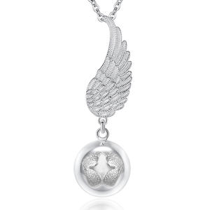 Changda Angel Wing Baby piedi <span class=keywords><strong>maternità</strong></span> mamma angelo Chime Caller Bola Harmony Ball <span class=keywords><strong>collana</strong></span> per la gravidanza - Product Image 1