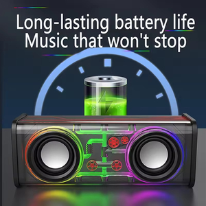 V8 Portable Transparent Wireless Home Party Outdoor <b>Mini</b> Bluetooth <b>Speaker</b> with RGB Light - Product Image 2