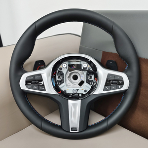 พวงมาลัยรถยนต์หุ้มหนัง PU สีดำ สำหรับ <span class=keywords><strong>BMW</strong></span> ซีรีส์ 5 รุ่น <span class=keywords><strong>G10</strong></span> G20 G30 - Product Image 2