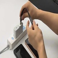 Câble USB Type-C pour smartphone Android, charge et données, design en forme de serpent en U, pour jeux et batterie externe, longueur 1 m