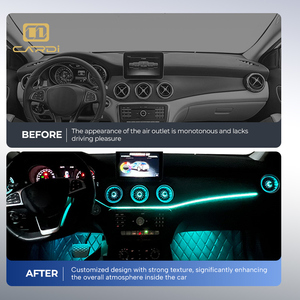 Luz ambiental LED de 64 colores de alta calidad 2024, producto de nueva condición CLA/GLA/A/<span class=keywords><strong>B</strong></span>, salida de aire delantera y trasera, accesorios de luz de coche de 12V - Product Image 6