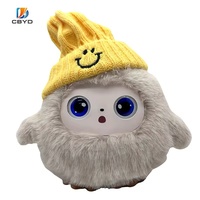 CBYD Robot parlant créatif en peluche avec IA, poupée interactive intelligente à visage numérique, conversation vocale, musique, chant, jouet éducatif pour enfants
