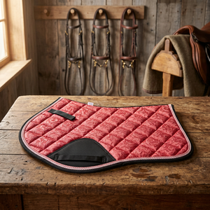 Selle de dressage BRAND ZONE 25 mm d'épaisseur, rembourrage en mousse à mémoire de forme pour le saut d'obstacles, doublure en maille respirante, coque synthétique pour l'équitation - Product Image 2
