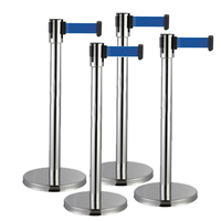 Ceinture rétractable en tube d'acier inoxydable 2022, support de gestionnaire, barrière de bureau, garde de sécurité, poste stanchion