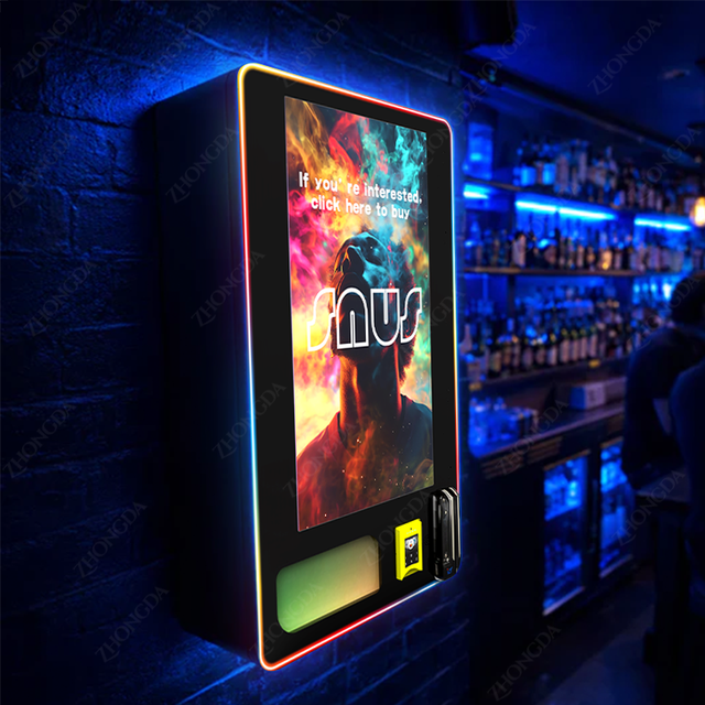 Nightclubs Tobacco Wall-mounted Mini Vending Machine with ID Verification & Card Reader SDK Enabled for Small Business