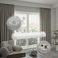 Motor de Cortina Inteligente WiFi Tuya, Controlado por Google Home y Alexa, Automático, para Sala de Estar, Baño, Oficina, Material Ecológico