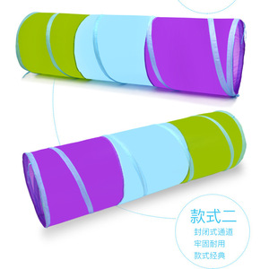 Childrens Three Color Foldable Crawling <b>Tunnel</b> Fabric Soft 10-12M Indoor Outdoor <b>Play</b> Structure - Product Image 4