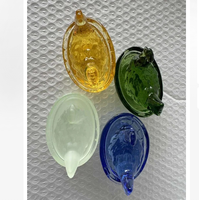 Mini poule en verre lumineuse sur un nid avec couvercle amovible, cadeaux de Pâques, artisanat en verre créatif