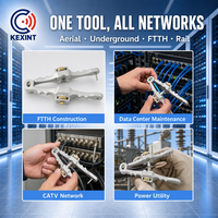 KEXINT KXT-404 Dénudeur et coupeur longitudinal pour gaine de câble à fibre optique blindé 10-25mm, pour 2-288 fibres, Outil FTTH en acier laminé à froid