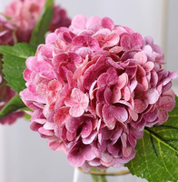 Bunga Hydrangea 3D Printing Besar dengan Tekstur Melembapkan, Dekorasi Hotel, Dekorasi Pernikahan, Dekorasi Rumah, Bunga Artifisial Film