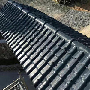 건축 자재 유약 타일 0.18mm-0.5mm 두께 컬러 스톤 코팅 지붕 타일 금속 루핑 시트 - Product Image 4