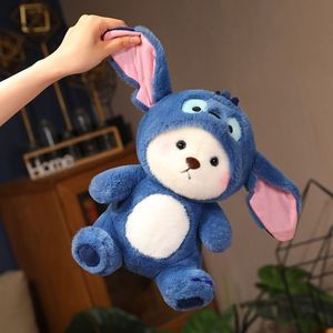 Adorable Ours Nana Transformable en Peluche Ultra Douce, Rembourrage Coton PP, pour Filles et Enfants, Grand Oreiller Fraise, Cadeau d'Anniversaire - Product Image 3