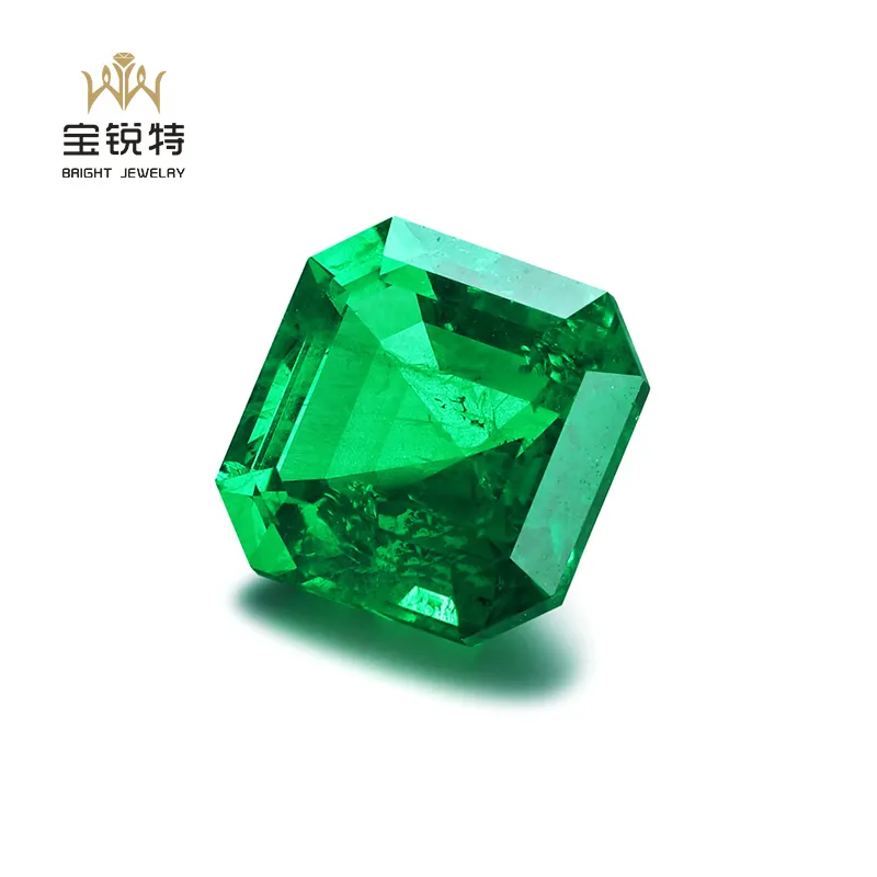 Emerald Loose Gemstone Fancy Shape Columbia Emerald Zambia Lab Grown Emerald Gemstone